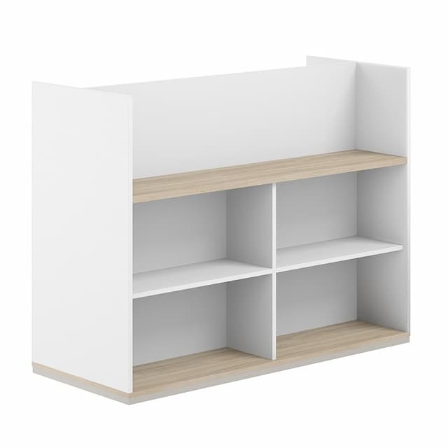 Стеллаж-комбо 1638 двухсторонний Norden Allegro AG.256.400.676.WH с экраном ЛДСП