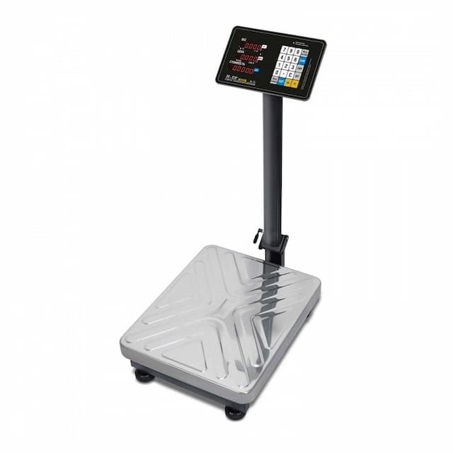 Торговые напольные весы MERTECH M-ER 333 ACP-300.50/100 "TRADER" с расч. стоимости LED