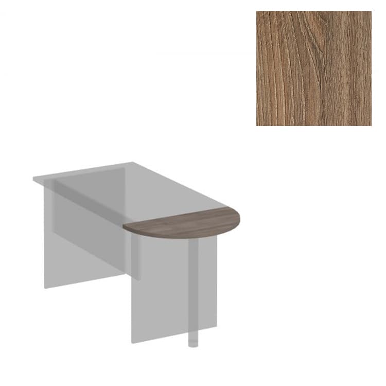 Приставка к столу без опоры Юнитекс Комфорт К.202 ШТ (75x40x2.5) дуб шамони темный
