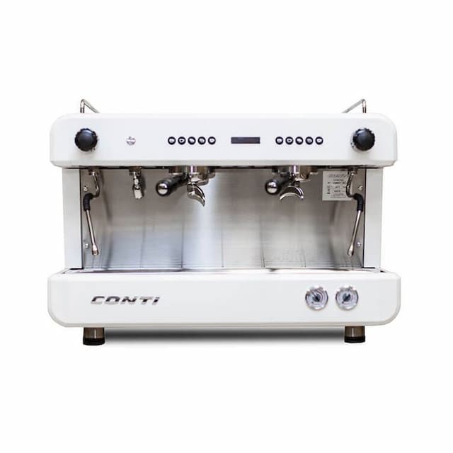 Кофемашина CONTI CC200 с дисплеем 2 группы белая