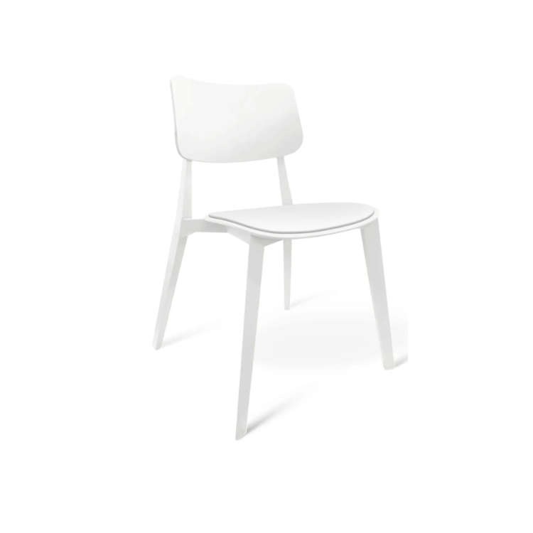 Стул пластиковый Клен SHT-S110-Р шеф140/2 с жестким сиденьем (белый)