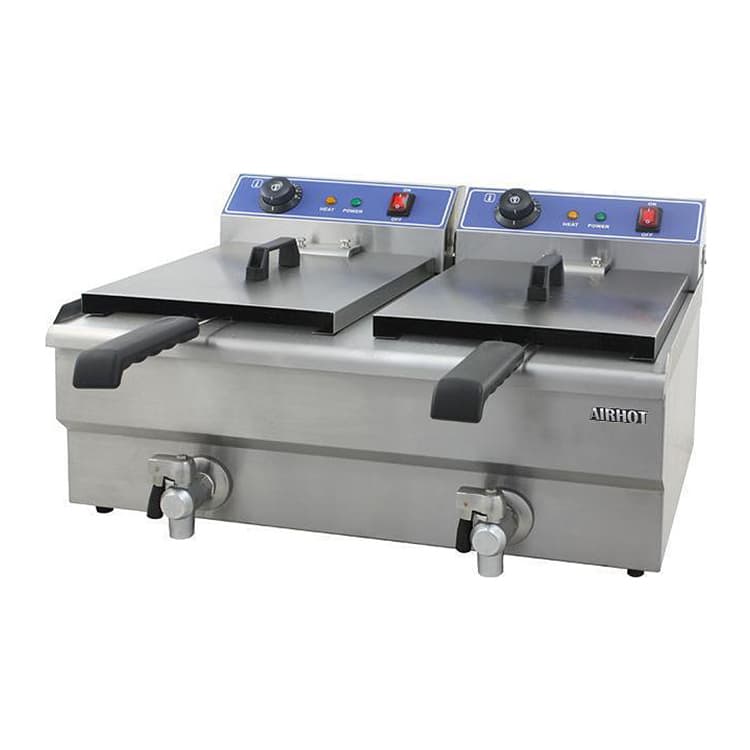 Фритюрница Airhot EF16+16 с краном