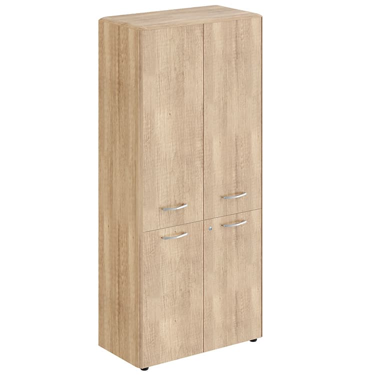 Шкаф с замками в средних и малых дверях и обвязкой Skyland DHC 85.3(Z) дуб каньон 892х450х1950 DIONI