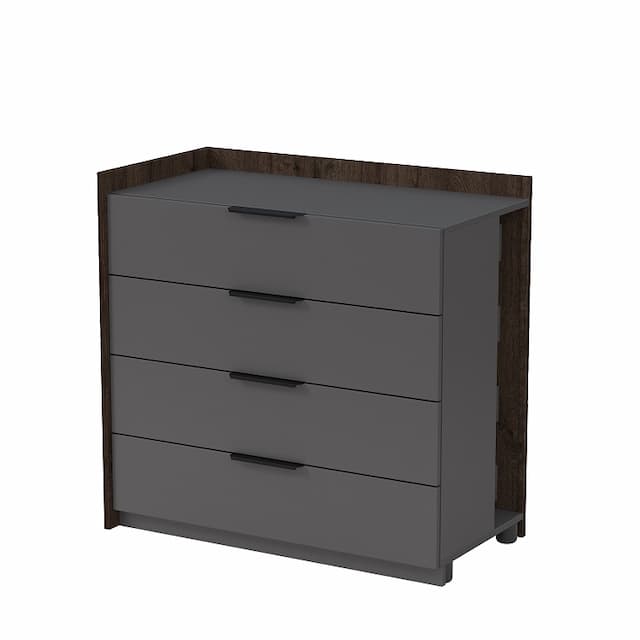 Модуль тумбы с ящиками начальный Алсав MAGNETIC 15ТЯ-Н.809 (884х460х860) брауни/graphit