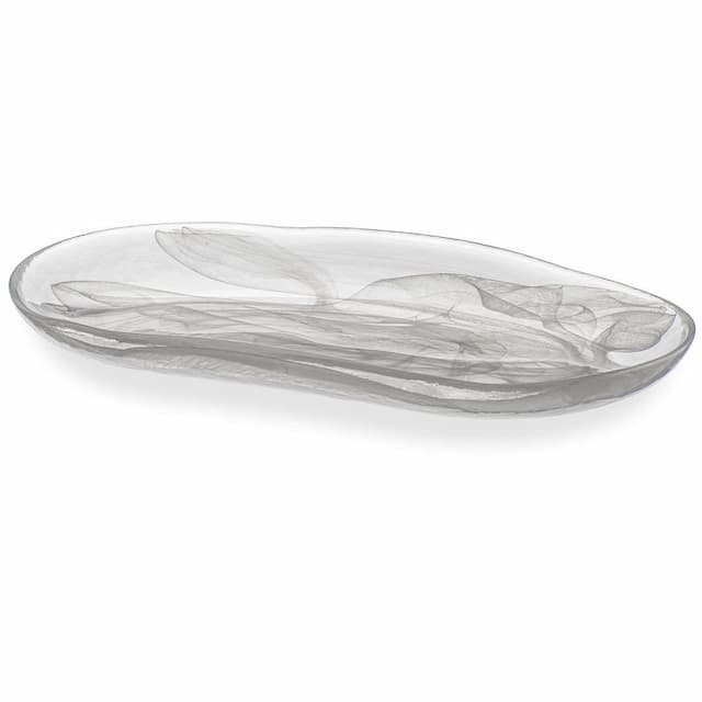 Тарелка овальная ARDACAM Atlas ARD 8404.2 27,5x14,5 см h 2,5 см (стекло, цвет / декор белый)