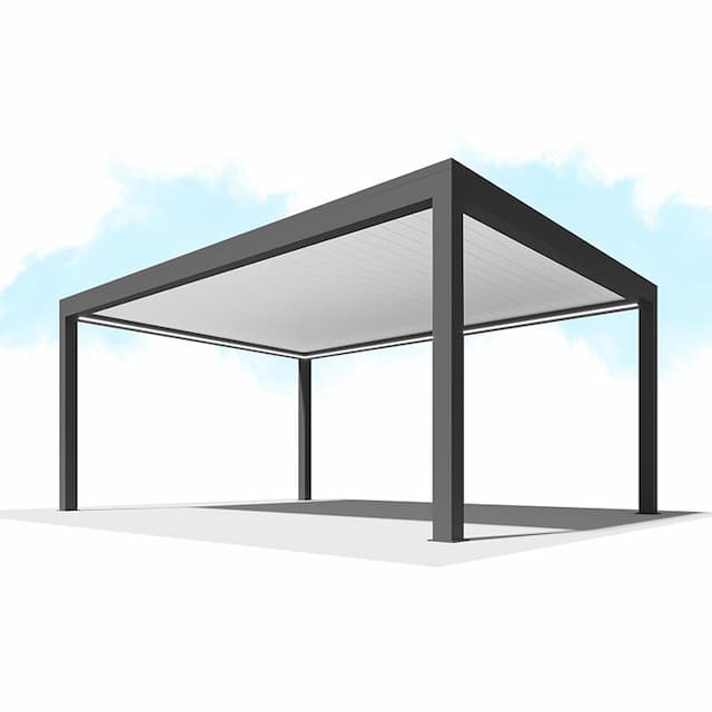 Пергола Сити-Форм Pergola В500-25П Bioclimatic с поворотными ламелями ЛАМЕЛЬ 250 X 53 (4,0х5,0) 2 модуля