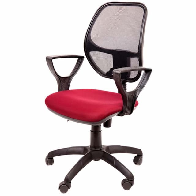 Кресло компьютерное Мирэй Марс new Гольф комфорт (красный), ткань цветная серия В