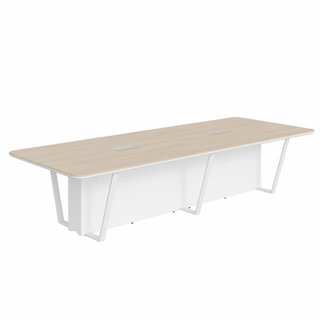 Стол для заседаний Skyland СФ-571734.1 дуб светлый/белый премиум 3460х1340х754 LINE