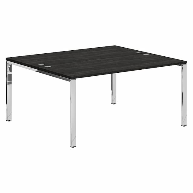 Стол 2-х местный Skyland XGWST 1614.1 Дуб Юкон/Нержавейка полированная 1600х1400х750 XTEN GLOSS