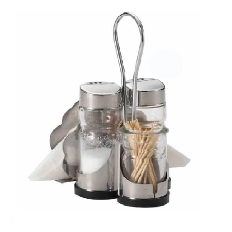 Набор для специй 3 предмета (соль, перец, зубочистки)+салфетница LICHNIS 433