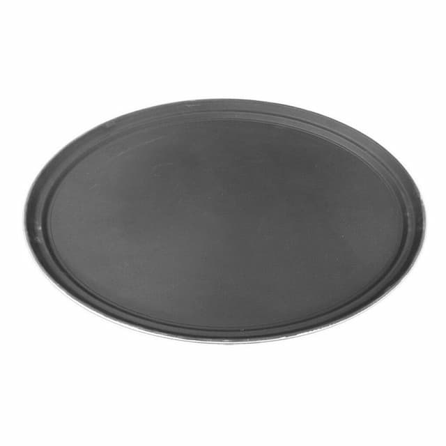 Поднос прорезиненный полностью 65x56x2 см овальный черный пластик P.L. Proff Cuisine P.L.-BarWare 90001070