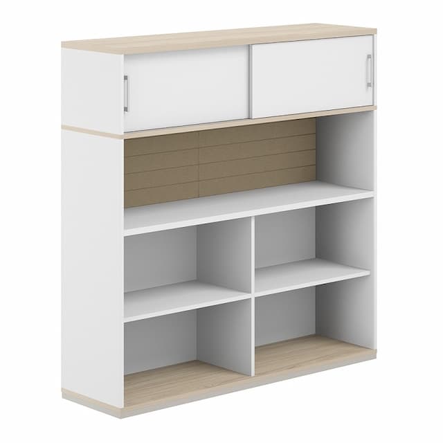 Стеллаж-комбо 1638 односторонний Norden Allegro AG.253.330.663.BG с антресолью и экраном тканевым высоким