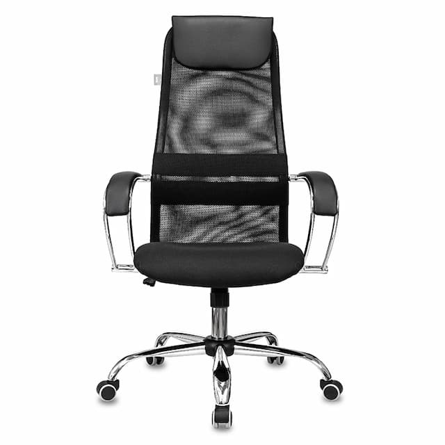 Кресло руководителя Бюрократ CH-607SL черный TW-01 Neo Black сетка/ткань с подголов. крестов. металл хром