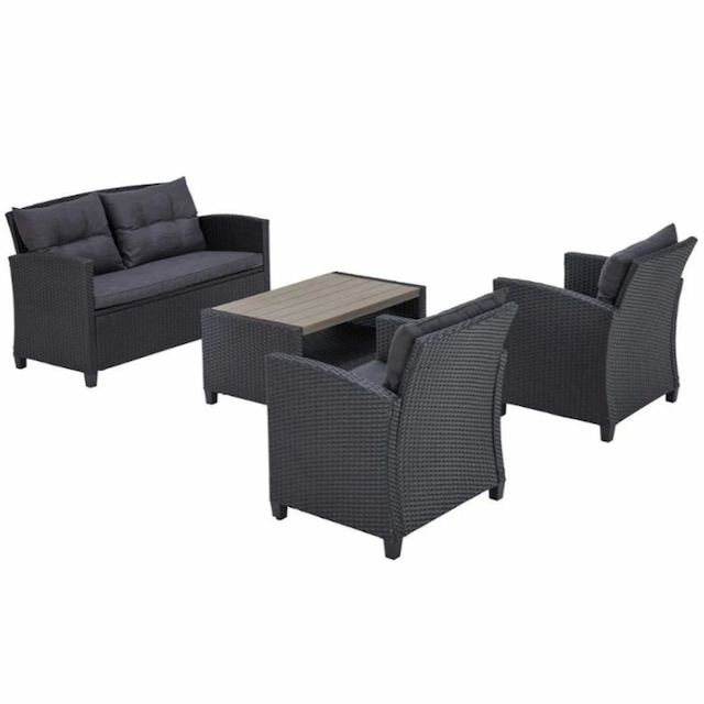 Комплект мебели из искусственного ротанга Клен Симилан-2 афм191 (темно-серый)