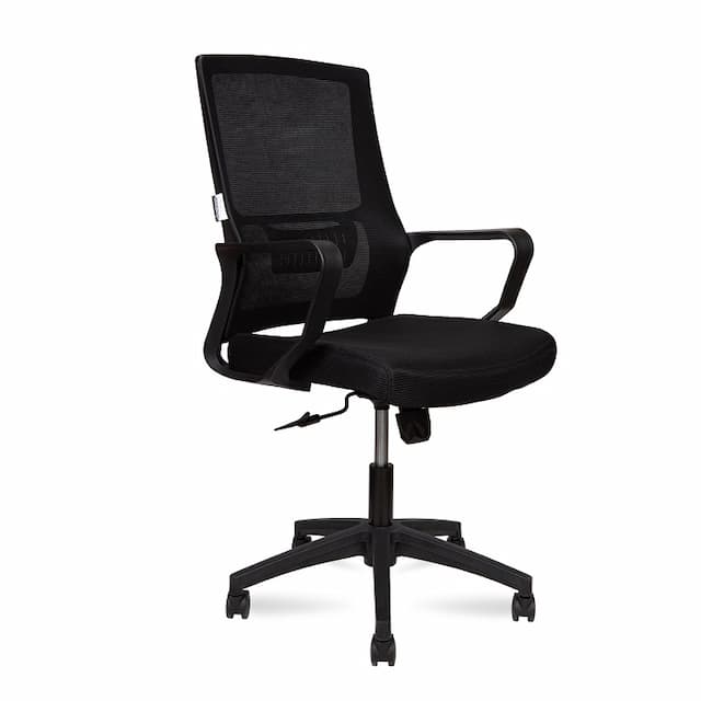 Кресло офисное Norden Max LB 818B (черная сетка / черная ткань)