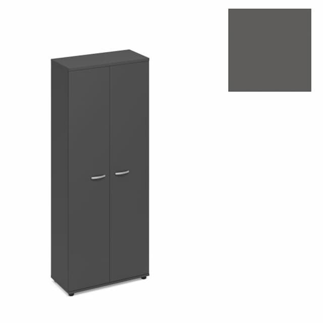 Шкаф для одежды (задняя стенка ДСП) Юнитекс А4 (78x43.4x193) А4 9317 АР антрацит премиум