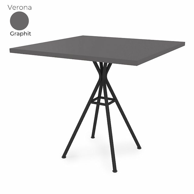Стол обеденный квадратный Алсав 21Verona.008.K Graphit