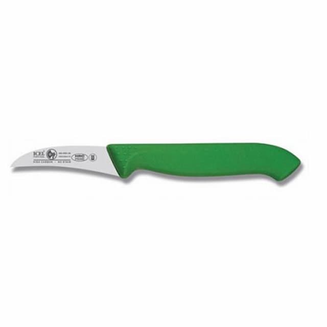 Нож для чистки овощей 6см, изогнутый, зеленый HORECA PRIME 28500.HR01000.060