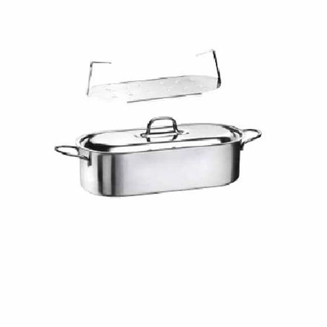 Котел рыбный 40см h10,8см, с решеткой и крышкой, серия "Forno", нерж.сталь 30888240