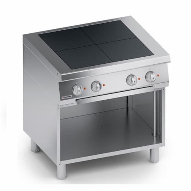 Плита VEROTERM VT7RUE10VV 4 конфорочная 700 серии с открытым шкафом