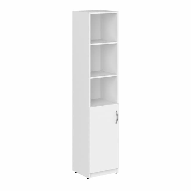 Шкаф колонка с глухой малой дверью Skyland SR-5U.5(L) белый 386х375х1815 SIMPLE