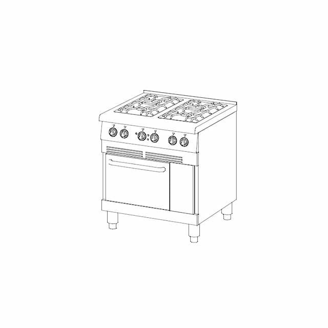 Плита газовая Ascobloc MGH 413