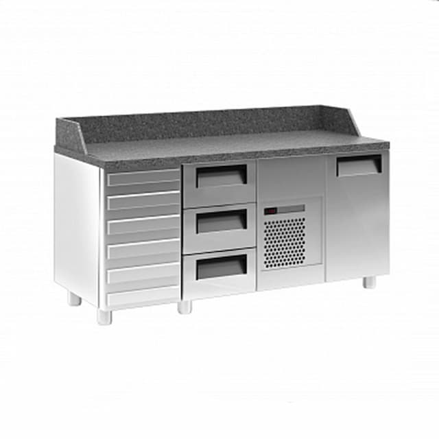 Стол холодильный Полюс 700 PIZZA ONE SIDE T70 M2pizza-1-G 0430