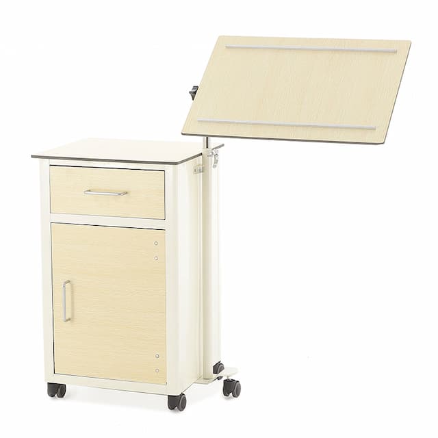 Тумба прикроватная с поворотной столешницей из HPL пластика Med-Mos ПТ-001