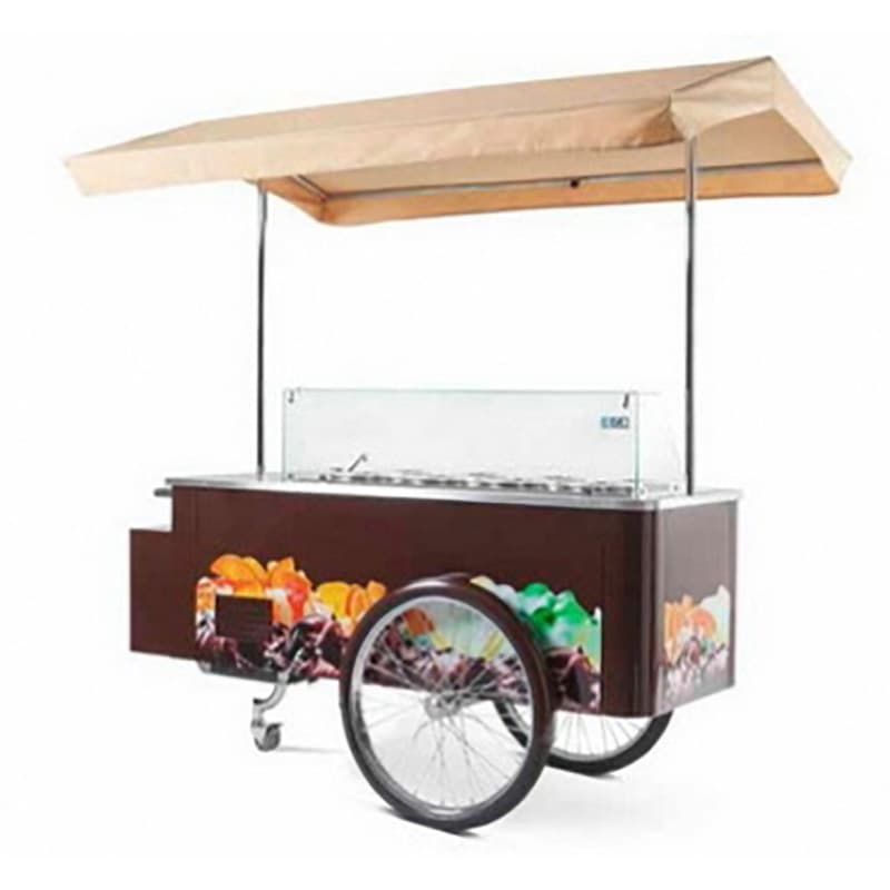 Витрина для мороженого Isa Carrettino brown 